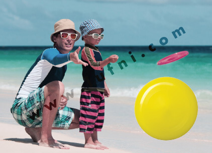 frisbee beach game