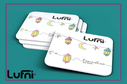 ramadan giveaways egypt customized coasters lufni