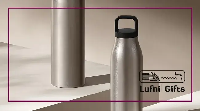 Lufni branded merchandise display — giveaways company in Egypt
